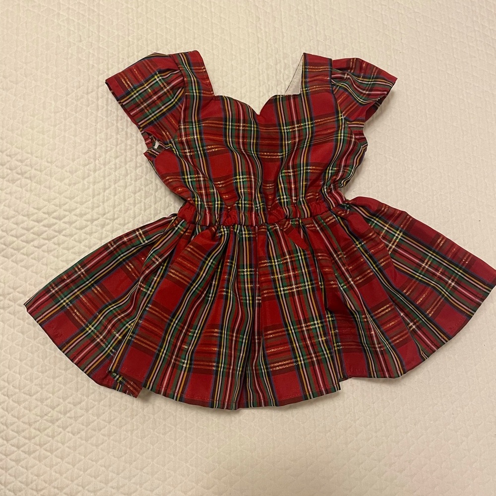 Plaid bloomer set/ dress